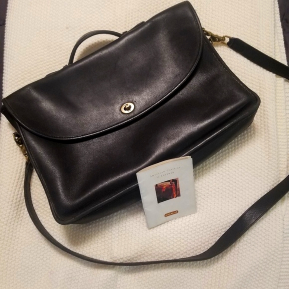 VINTAGE 1991 Coach Leather Briefcase - always open to reasonable offers.